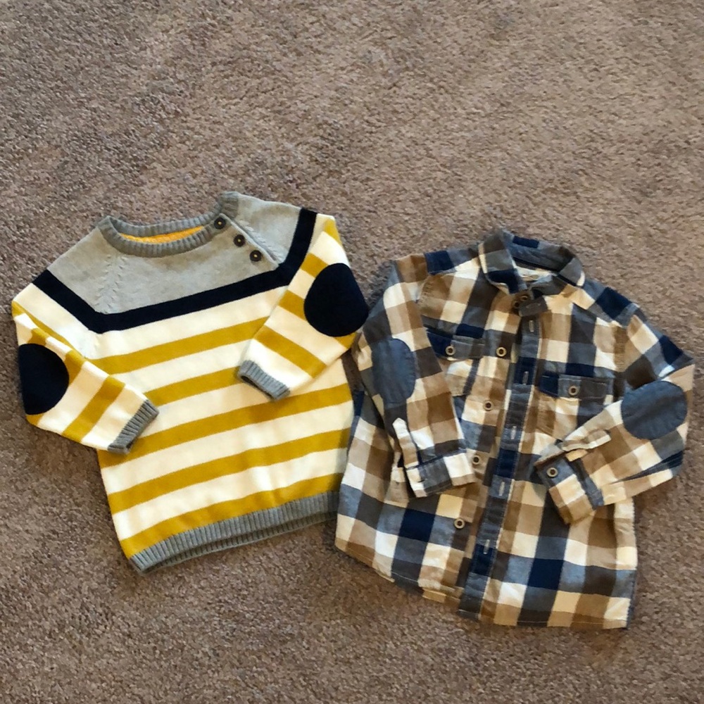 (2) 12-18 month long sleeved elbow patch